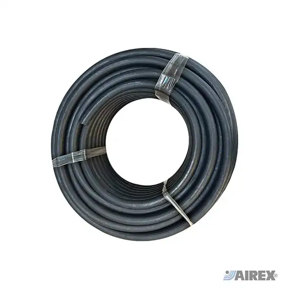 Tubo in gomma SBR nero con superficie liscia per aria compressa e fluidi industriali. AIREX