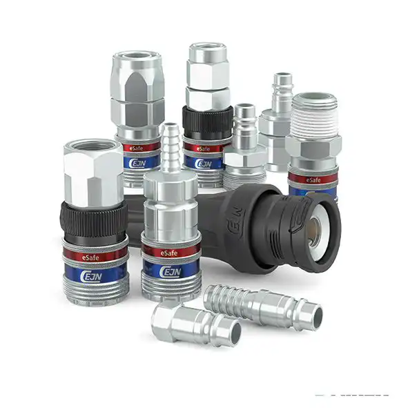 Rubinetti e innesti rapidi di sicurezza Cejn serie 320 eSafe ad alte prestazioni per aria compressa. AIREX