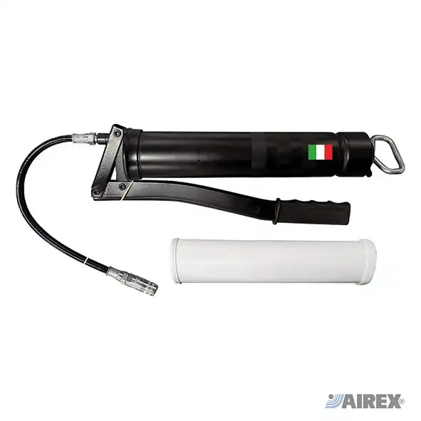 Ingrassatore manuale professionale con tubo flessibile per cartucce di grasso sigillate. AIREX