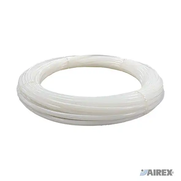 Tubo lineare in P.T.F.E. bianco resistente ad alte temperature e agenti chimici. AIREX