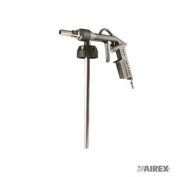 Pistola per verniciatura e protettivi compatibile con contenitori a perdere e tubo di pescaggio. AIREX