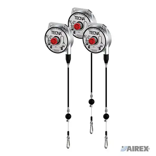 Bilanciatori professionali Tecna Bowden Retractor corsa 2000mm portata 6/8Kg. AIREX