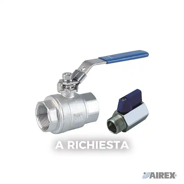 150LBS low pressure ball valves with lever and butterfly for safe flow shutoff. AIREX