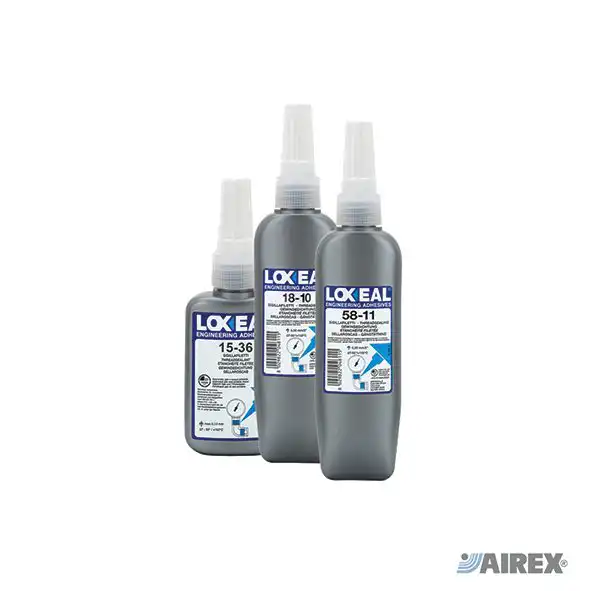 Sigillanti anaerobici Loxeal specifici per la sigillatura di raccordi idraulici e gas. AIREX